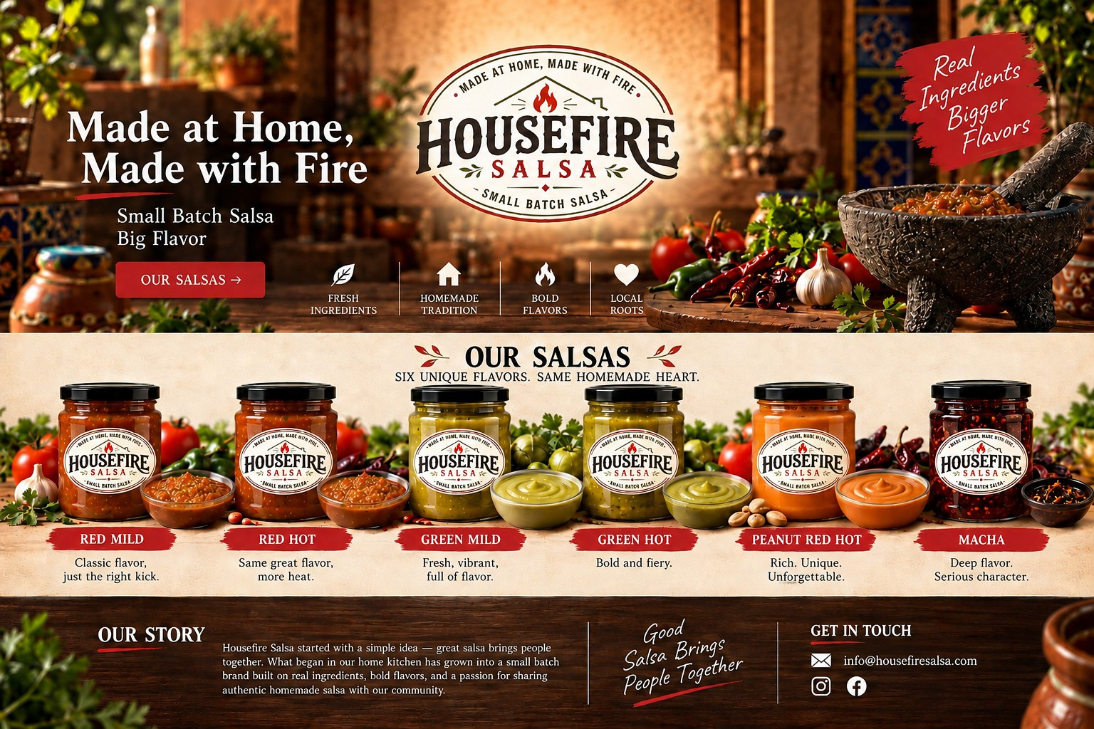 Housefire Salsa homepage